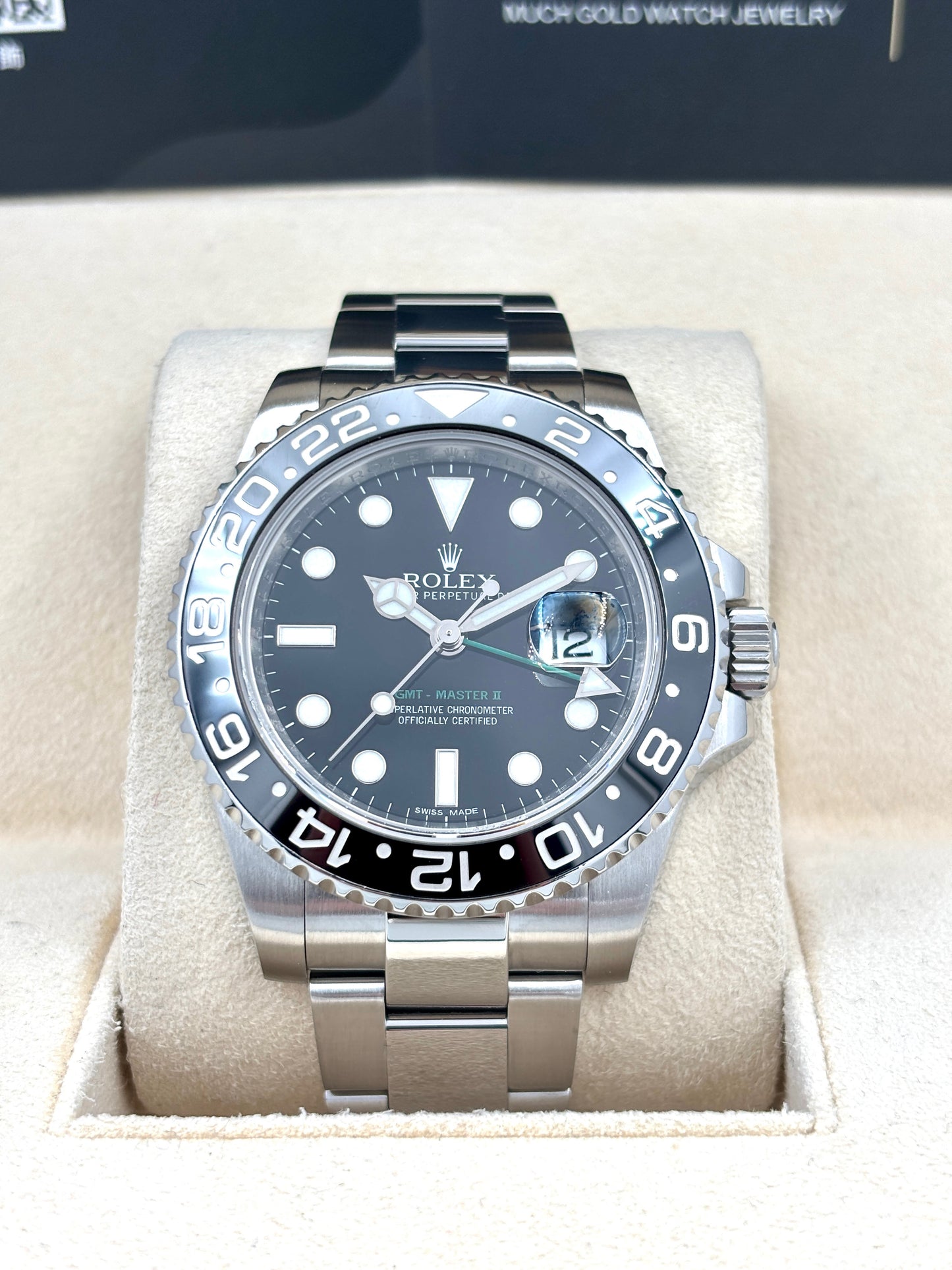 二手 USED ROLEX 勞力士 GMT-MASTER II 116710LN 黑色 2012年1月  全套 FULL SET