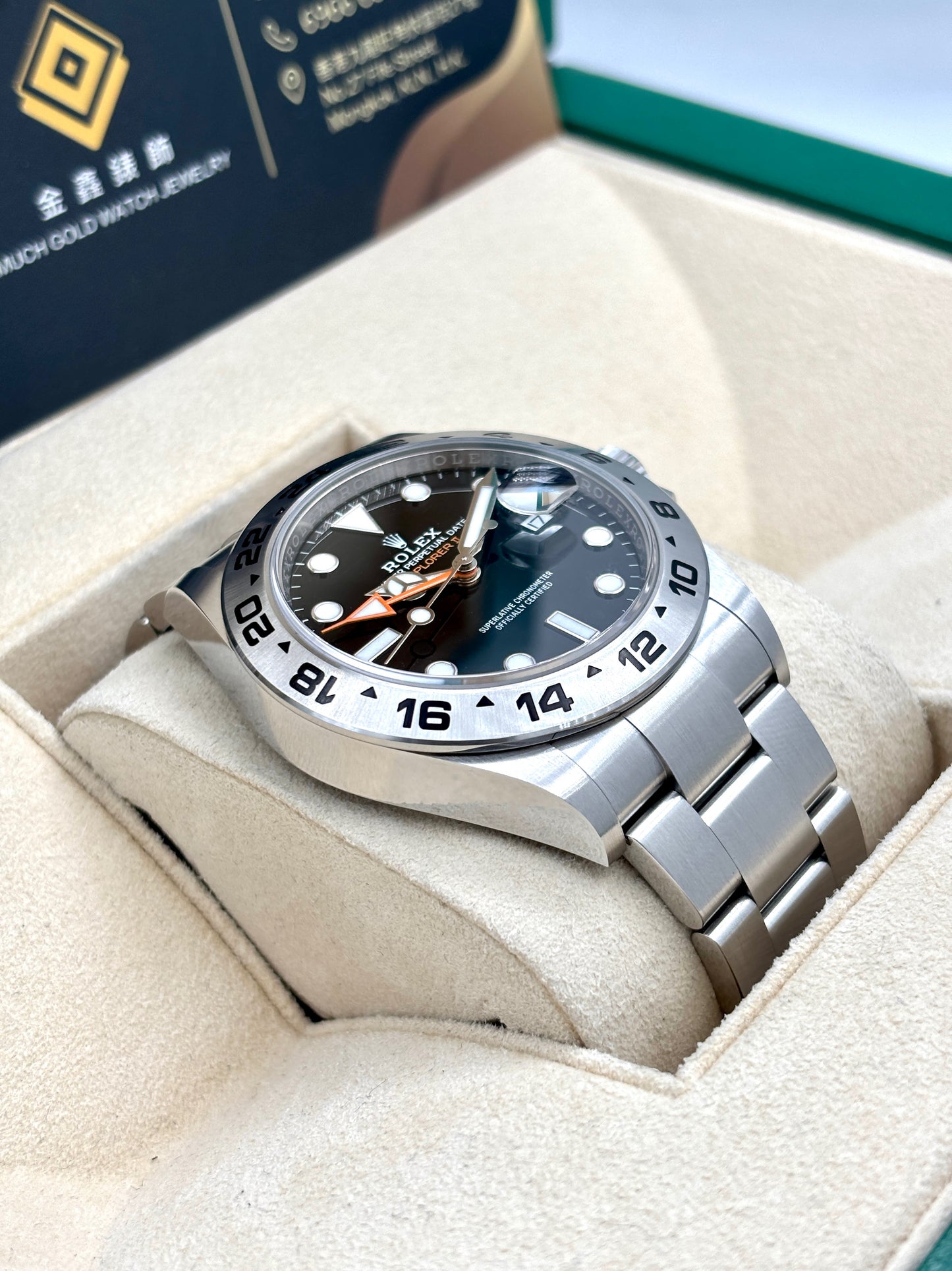 二手 USED  ROLEX 勞力士 EXPLORER II 226570 黑色 2022年6月 齊格&nbsp; 全套 FULL SET