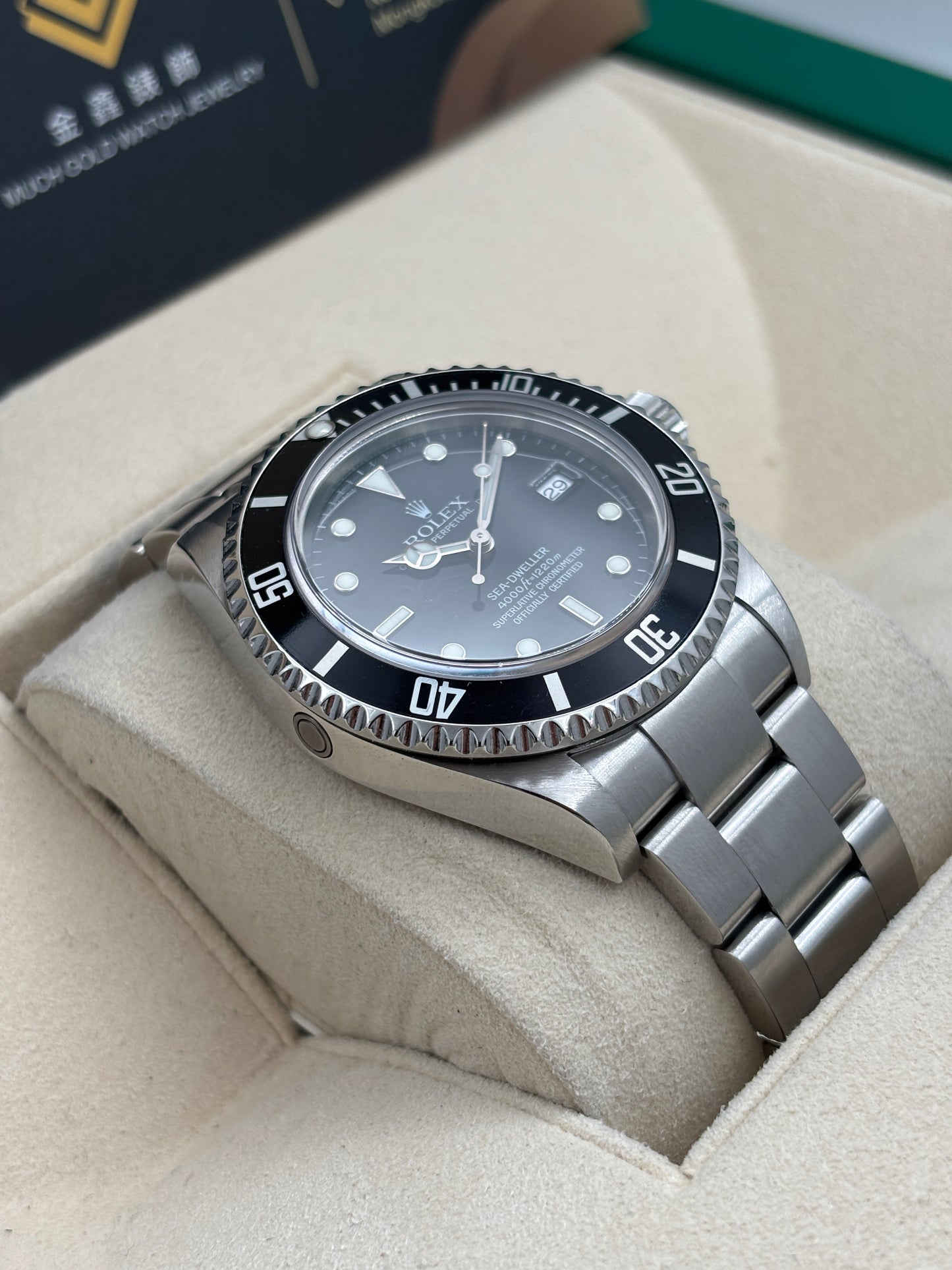 二手 USED  ROLEX 勞力士 SEA-DWELLER 16600 黑色 約2003年 淨錶 WATCH ONLY