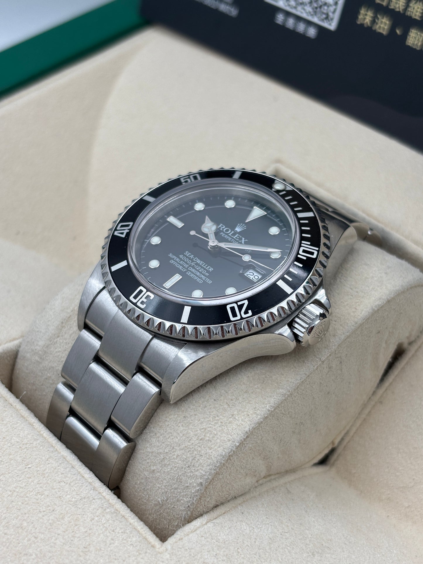 二手 USED  ROLEX 勞力士 SEA-DWELLER 16600 黑色 約2003年 淨錶 WATCH ONLY