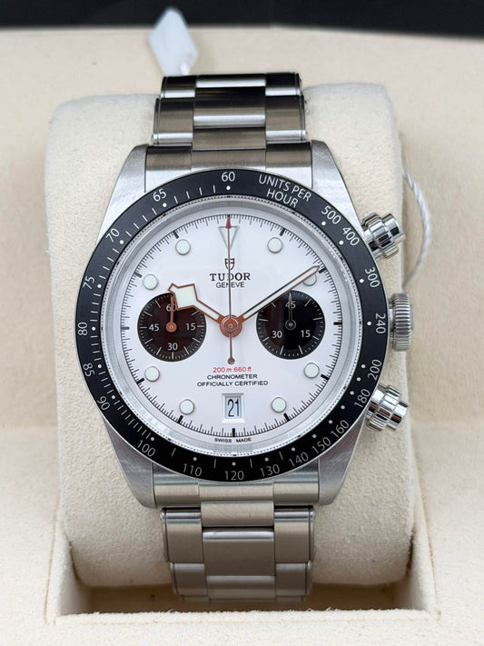 [SOLD OUT]二手 USED TUDOR 帝舵 BLACK BAY CHRONOGRAPH 79360N 白色面 2024年 全套 FULL SET