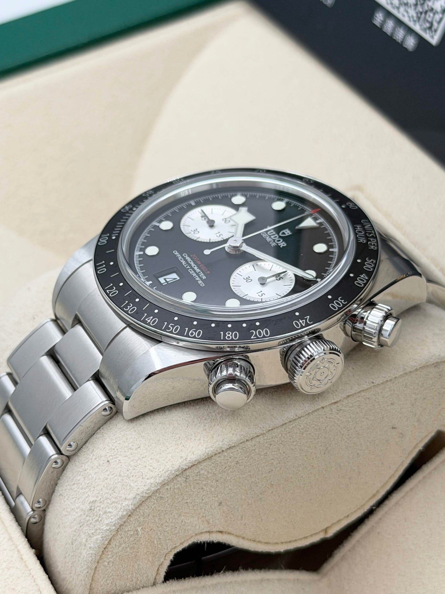[SOLD OUT]二手 USED TUDOR 帝舵 BLACK BAY CHRONOGRAPH 79360N 黑色面 2024年 全套 FULL SET