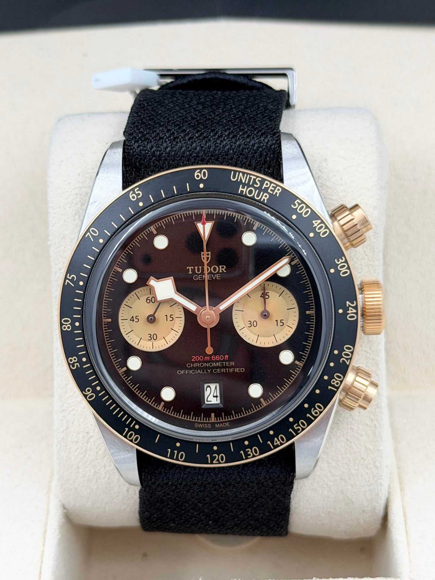 二手 USED TUDOR 帝舵 BLACK BAY CHRONOGRAPH 79363N 黑色面 2022年 全套 FULL SET