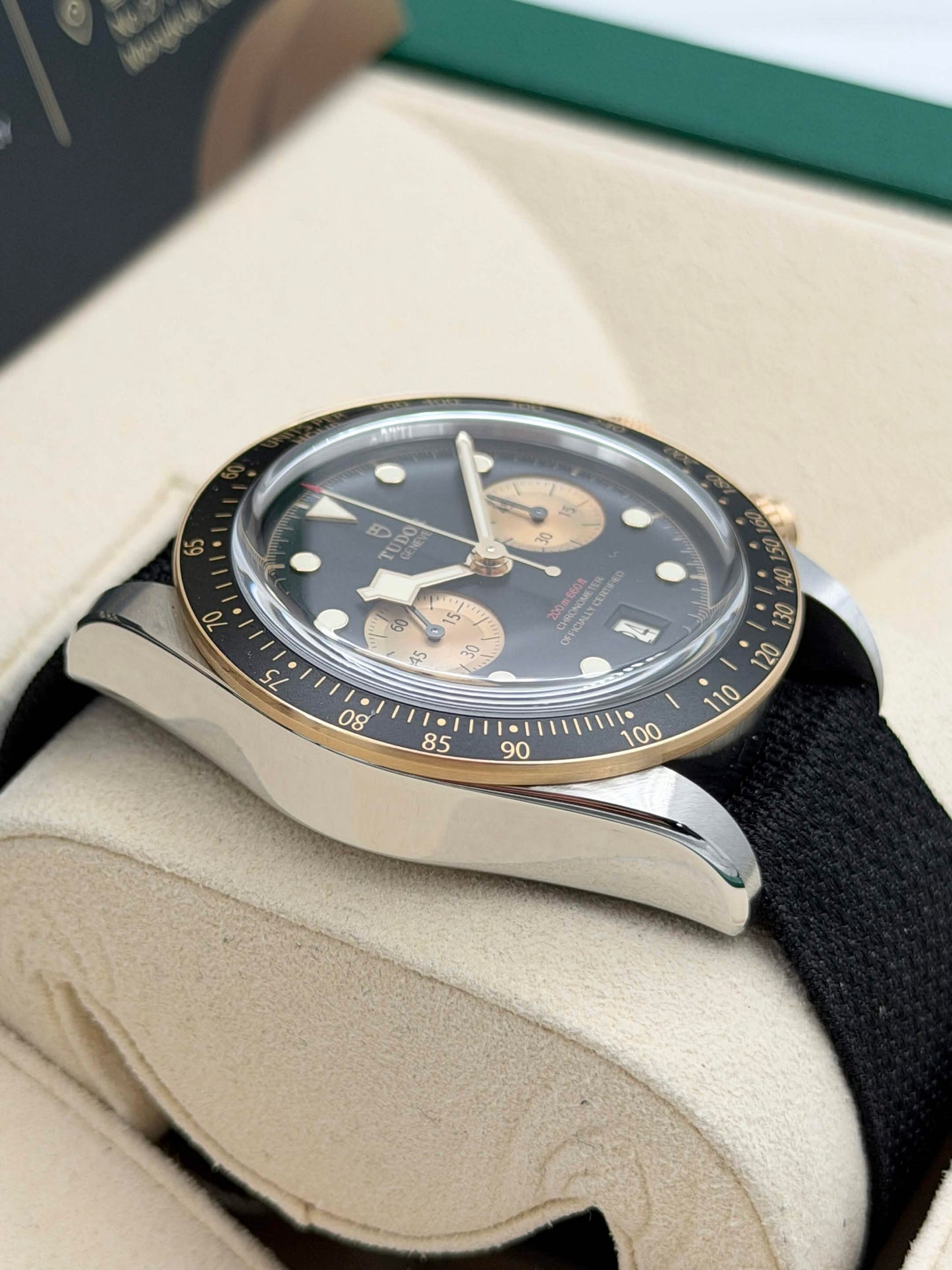 二手 USED TUDOR 帝舵 BLACK BAY CHRONOGRAPH 79363N 黑色面 2022年 全套 FULL SET