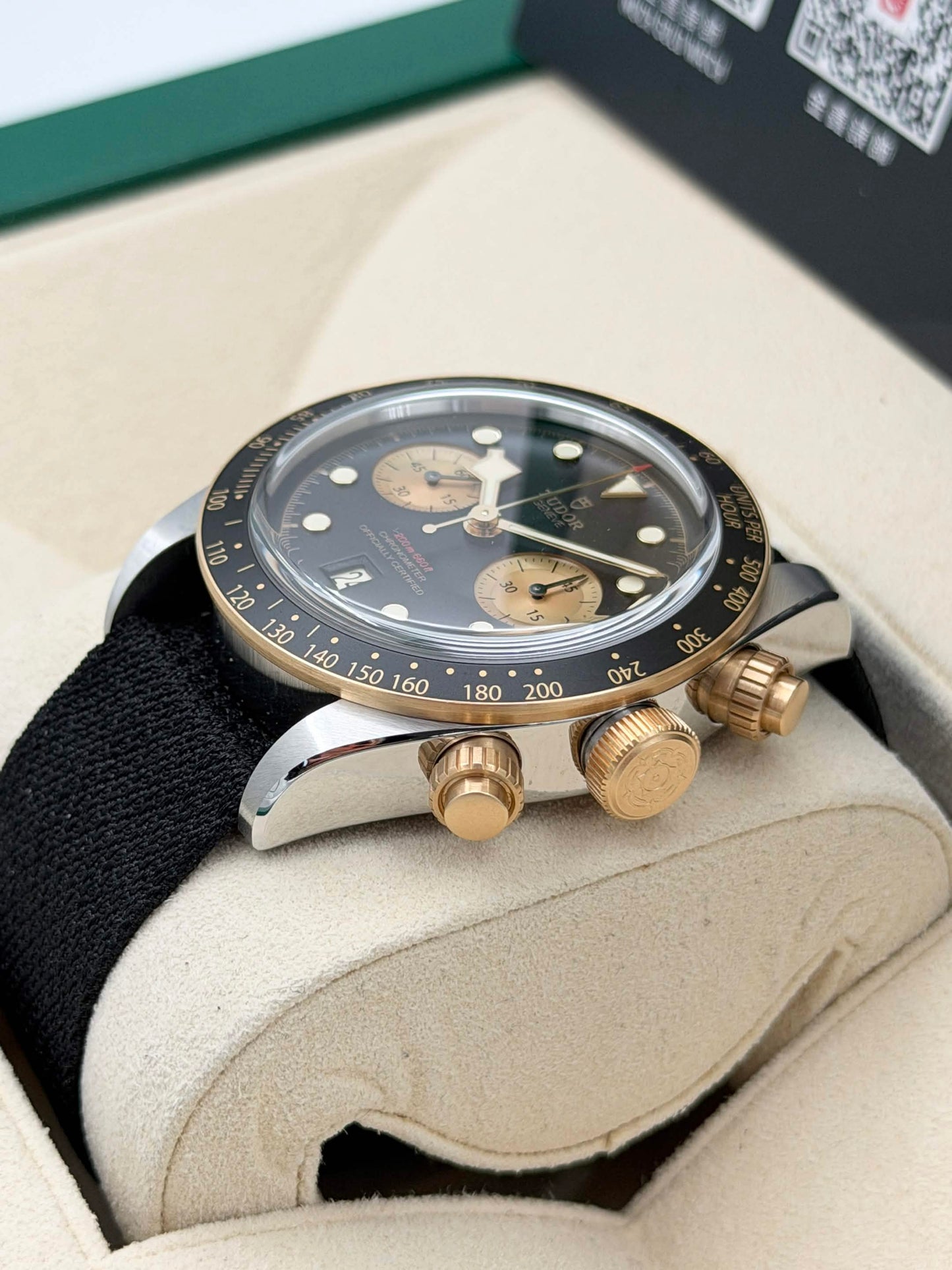二手 USED TUDOR 帝舵 BLACK BAY CHRONOGRAPH 79363N 黑色面 2022年 全套 FULL SET