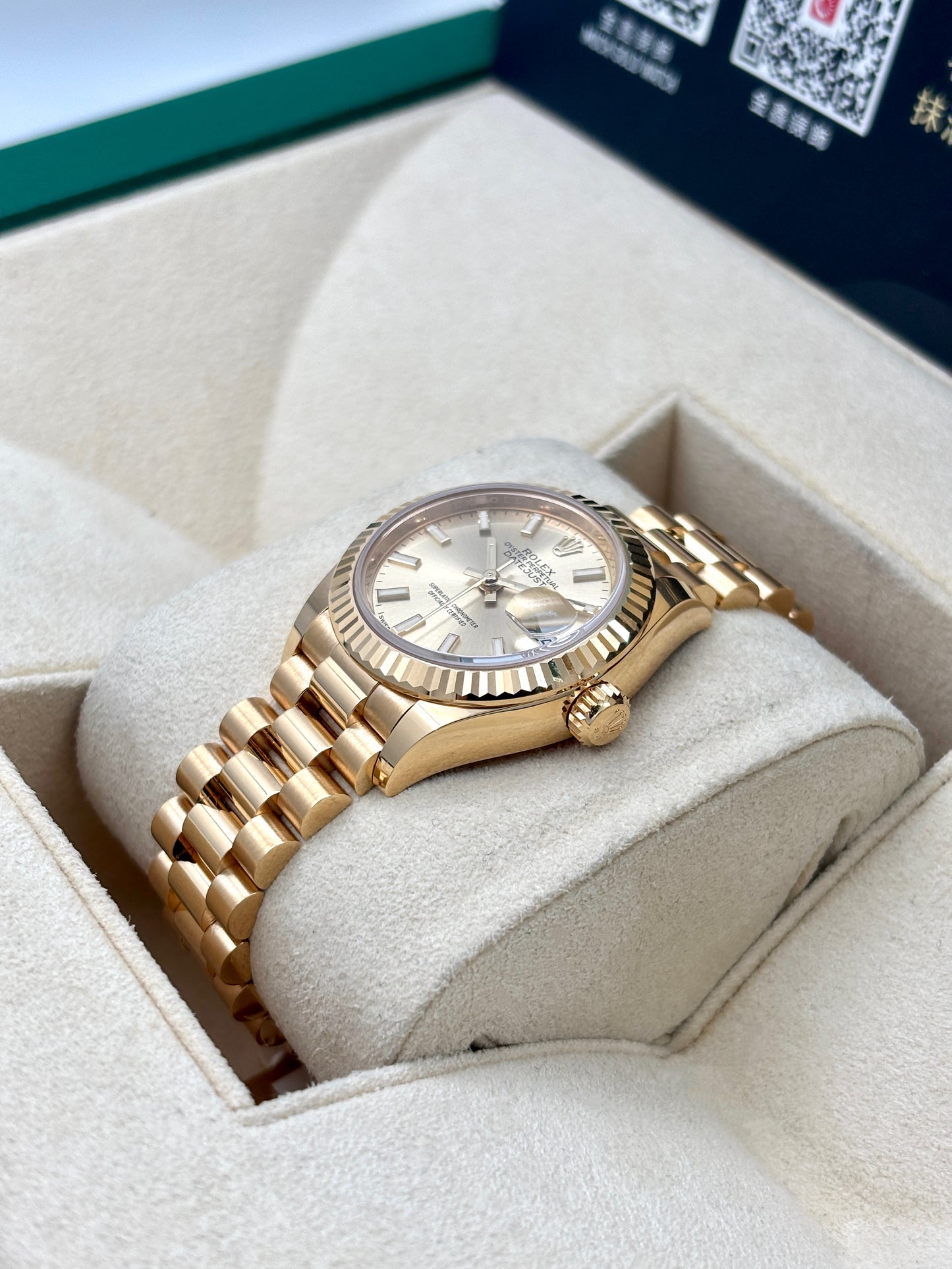 二手 USED ROLEX 勞力士 DATEJUST 279178 金色面 2021年8月 99.9%新 未打磨 全套 FULL SET