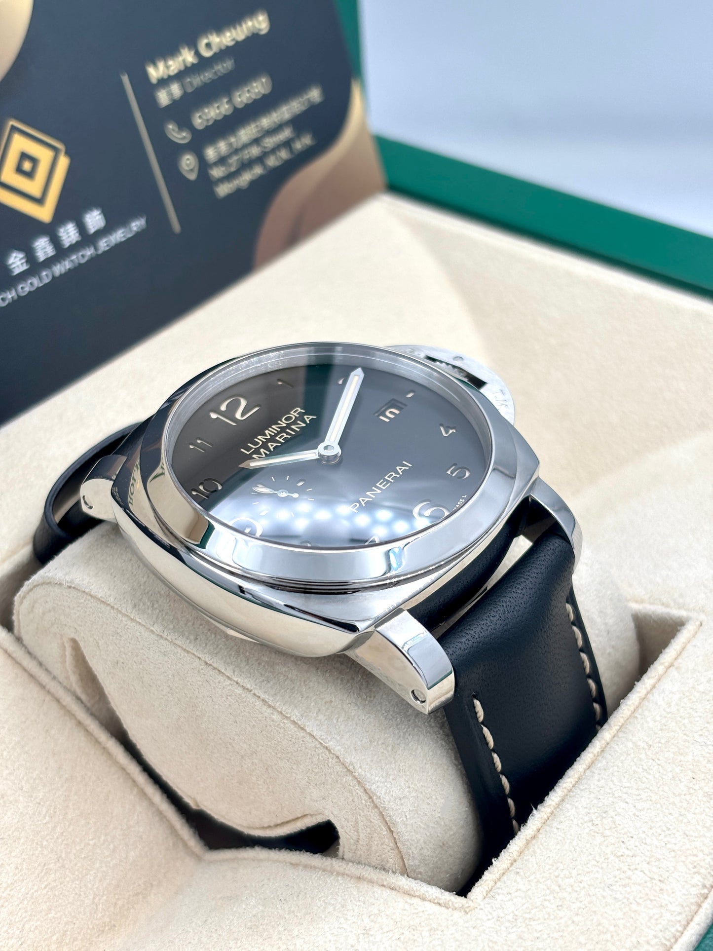 [SOLD OUT]二手 USED PANERAI 沛納海 LUMINOR MARINA 1950 3 DAYS AUTOMATIC  PAM00359 黑色 2011年9月 99.9%新 未打磨 全套 FULL SET