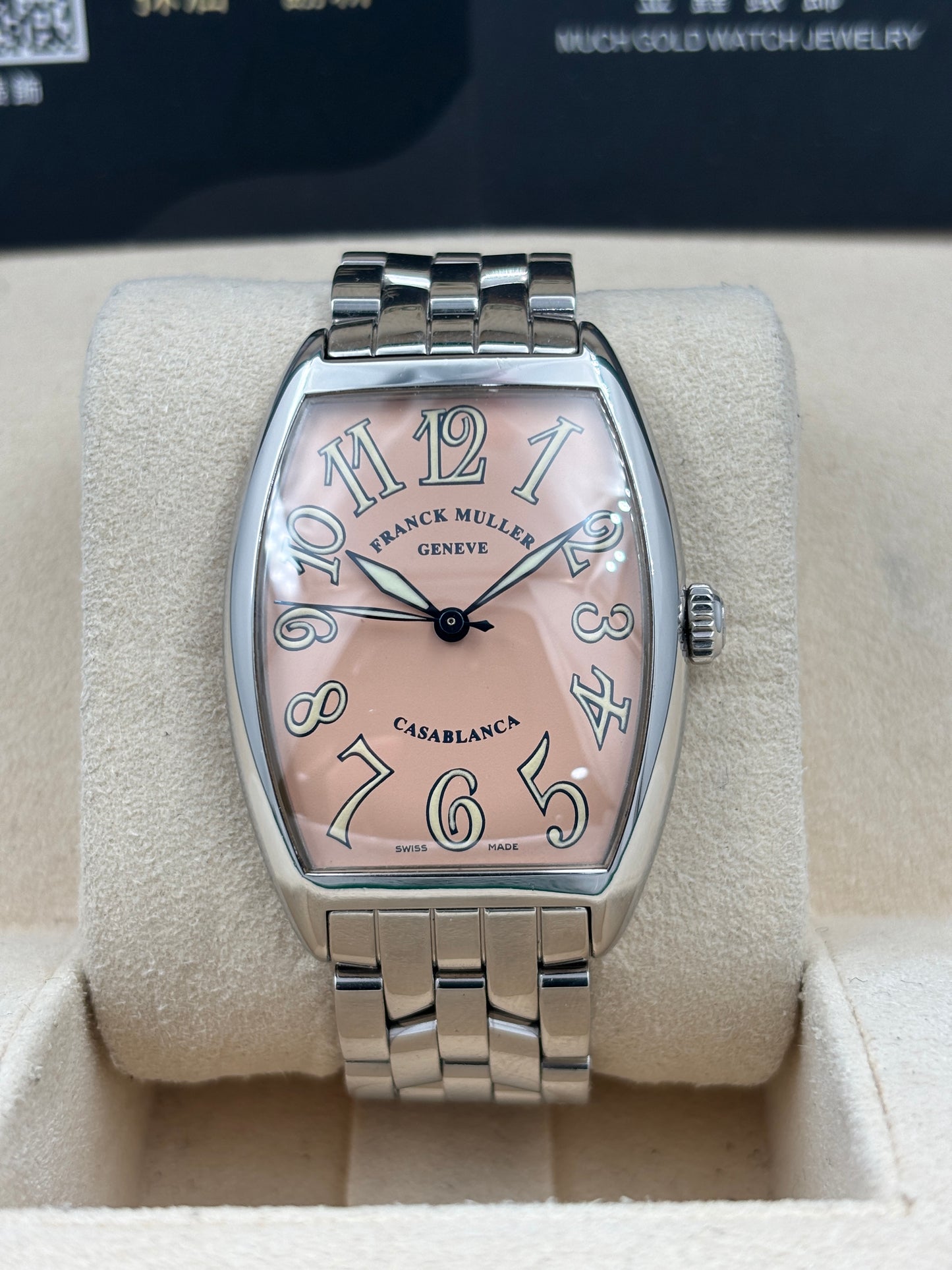 二手 USED  FRANCK MULLER 法穆蘭 2852 粉紅色 自動上鏈 淨錶 WATCH ONLY