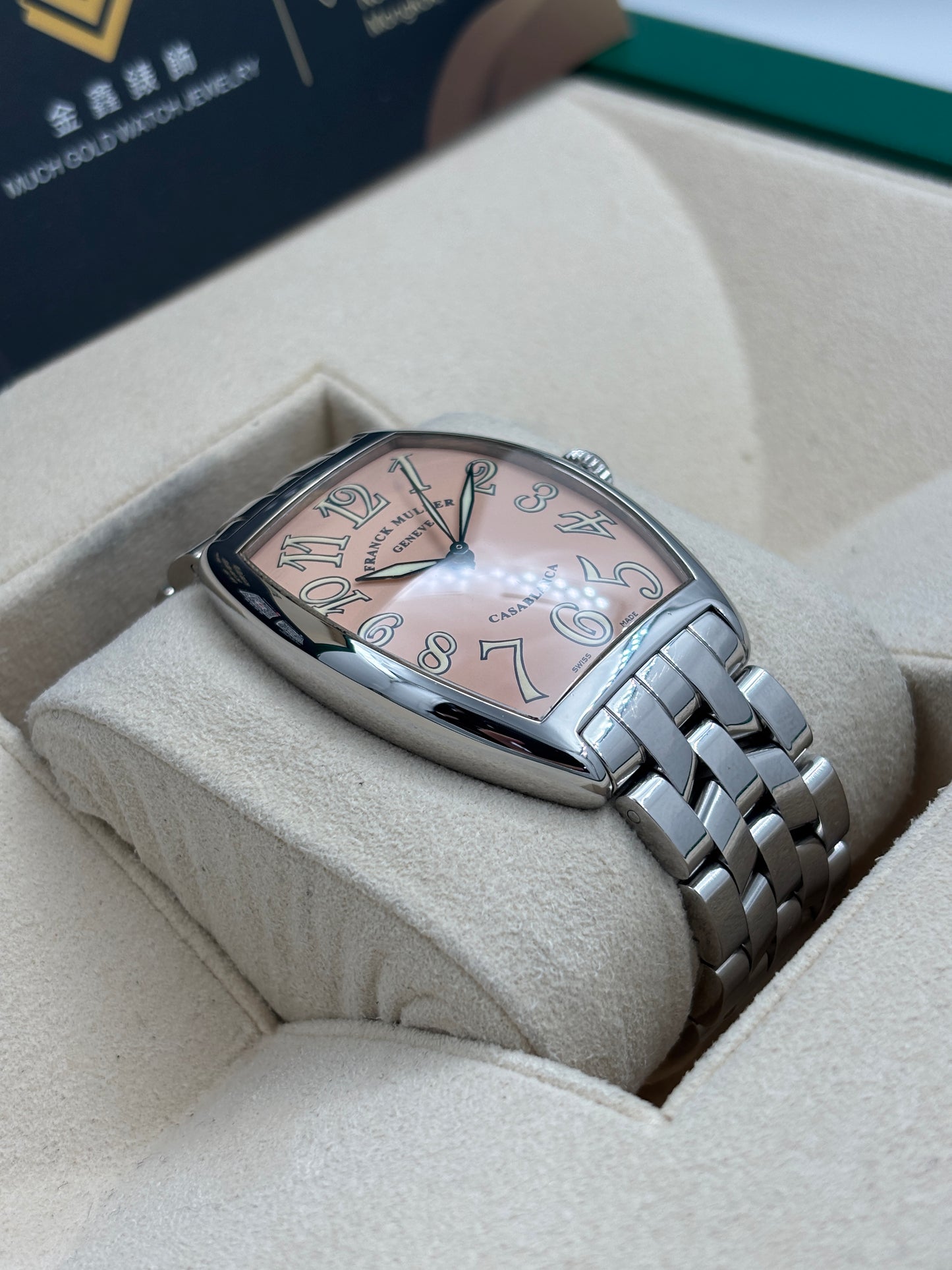 二手 USED  FRANCK MULLER 法穆蘭 2852 粉紅色 自動上鏈 淨錶 WATCH ONLY