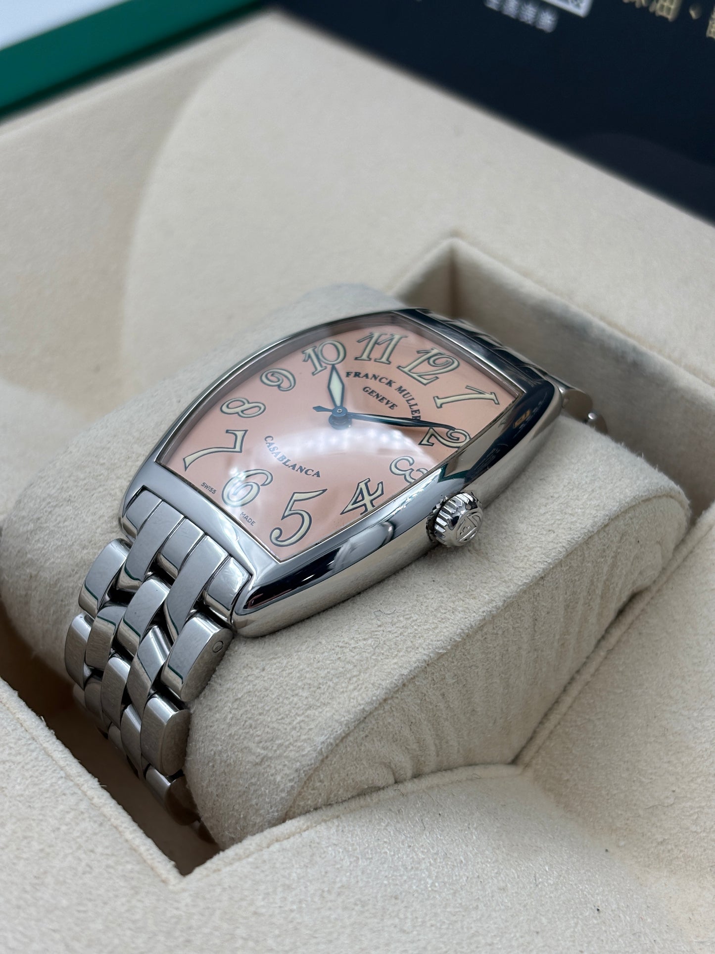 二手 USED  FRANCK MULLER 法穆蘭 2852 粉紅色 自動上鏈 淨錶 WATCH ONLY