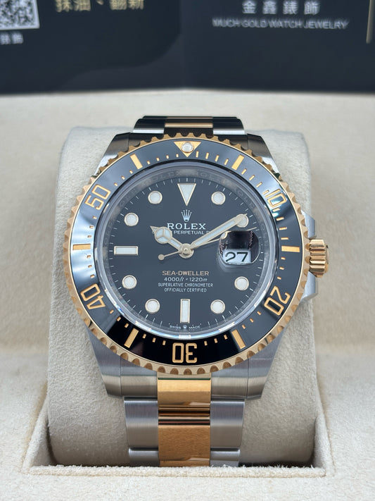 二手 USED ROLEX 勞力士 SEA-DWELLER 126603 黑色 2021年2月 99.9%新 未打磨 齊格 全套 FULL SET