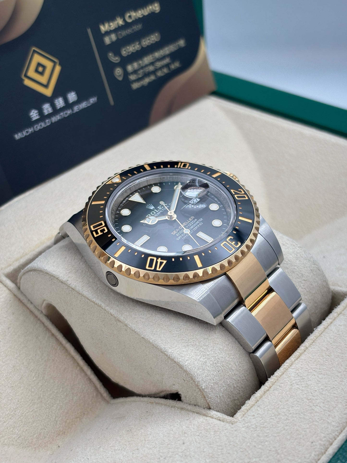 二手 USED ROLEX 勞力士 SEA-DWELLER 126603 黑色 2021年2月 99.9%新 未打磨 齊格 全套 FULL SET