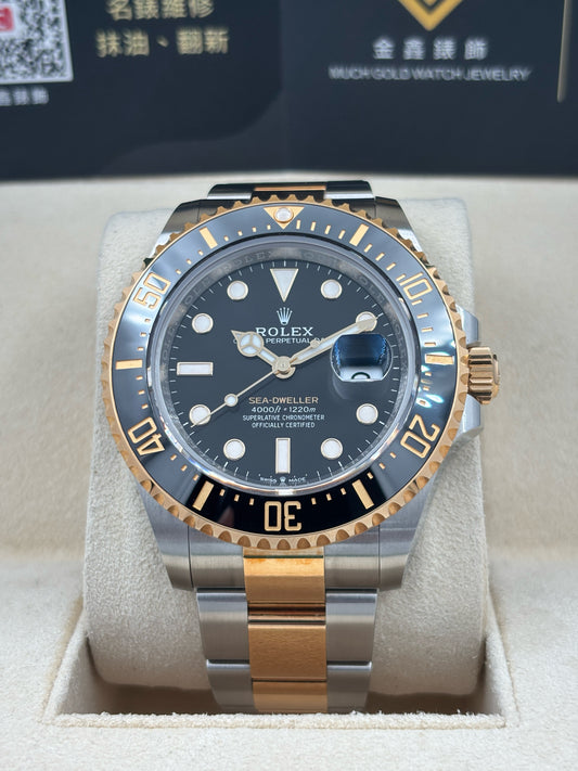 [SOLD OUT]二手 USED  ROLEX 勞力士 SEA-DWELLER 126603 黑色 2024年6月 99.9%新 未打磨 齊格 全套 FULL SET