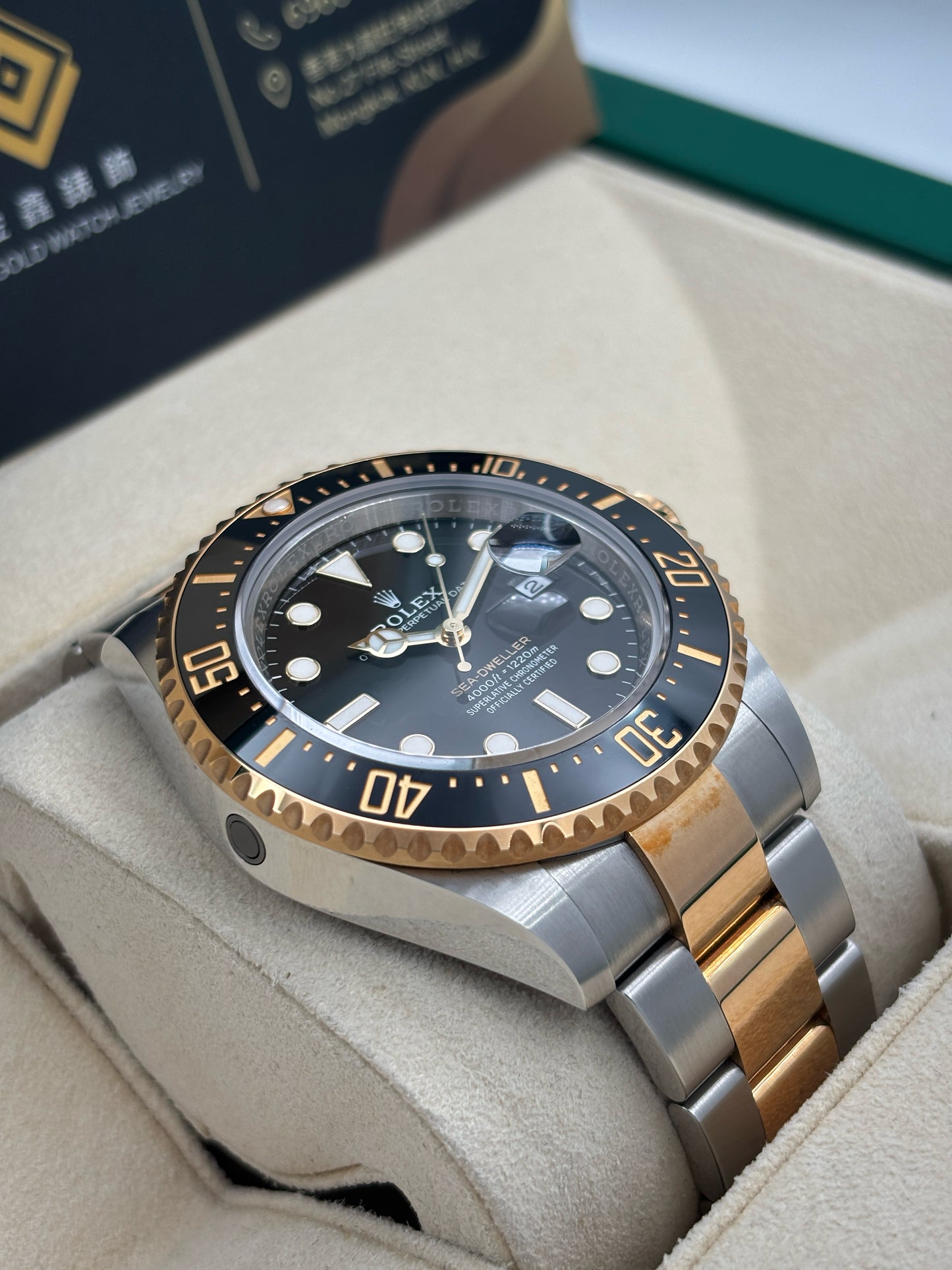 [SOLD OUT]二手 USED  ROLEX 勞力士 SEA-DWELLER 126603 黑色 2024年6月 99.9%新 未打磨 齊格 全套 FULL SET
