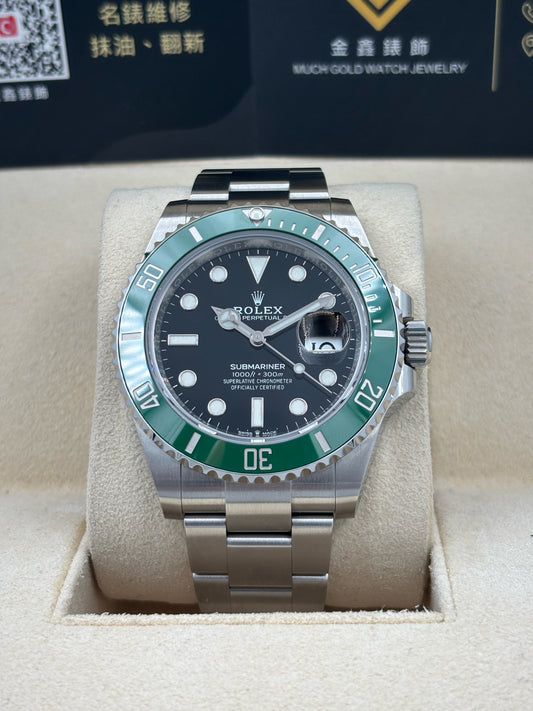 未試用品 UNUSED ROLEX 勞力士 SUBMARINER DATE 126610LV 黑色 2023年5月 齊格 全套 FULL SET
