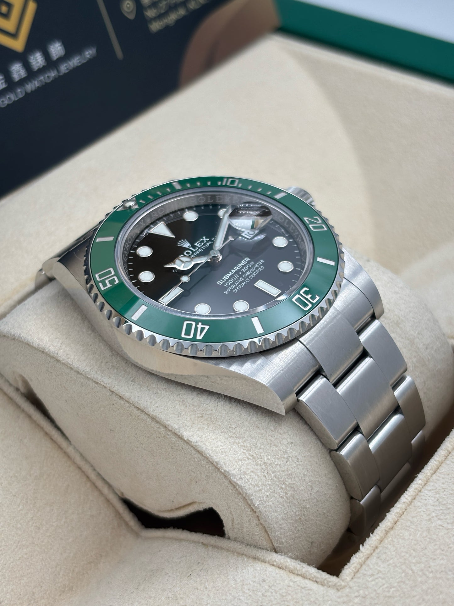 未試用品 UNUSED ROLEX 勞力士 SUBMARINER DATE 126610LV 黑色 2023年5月 齊格 全套 FULL SET