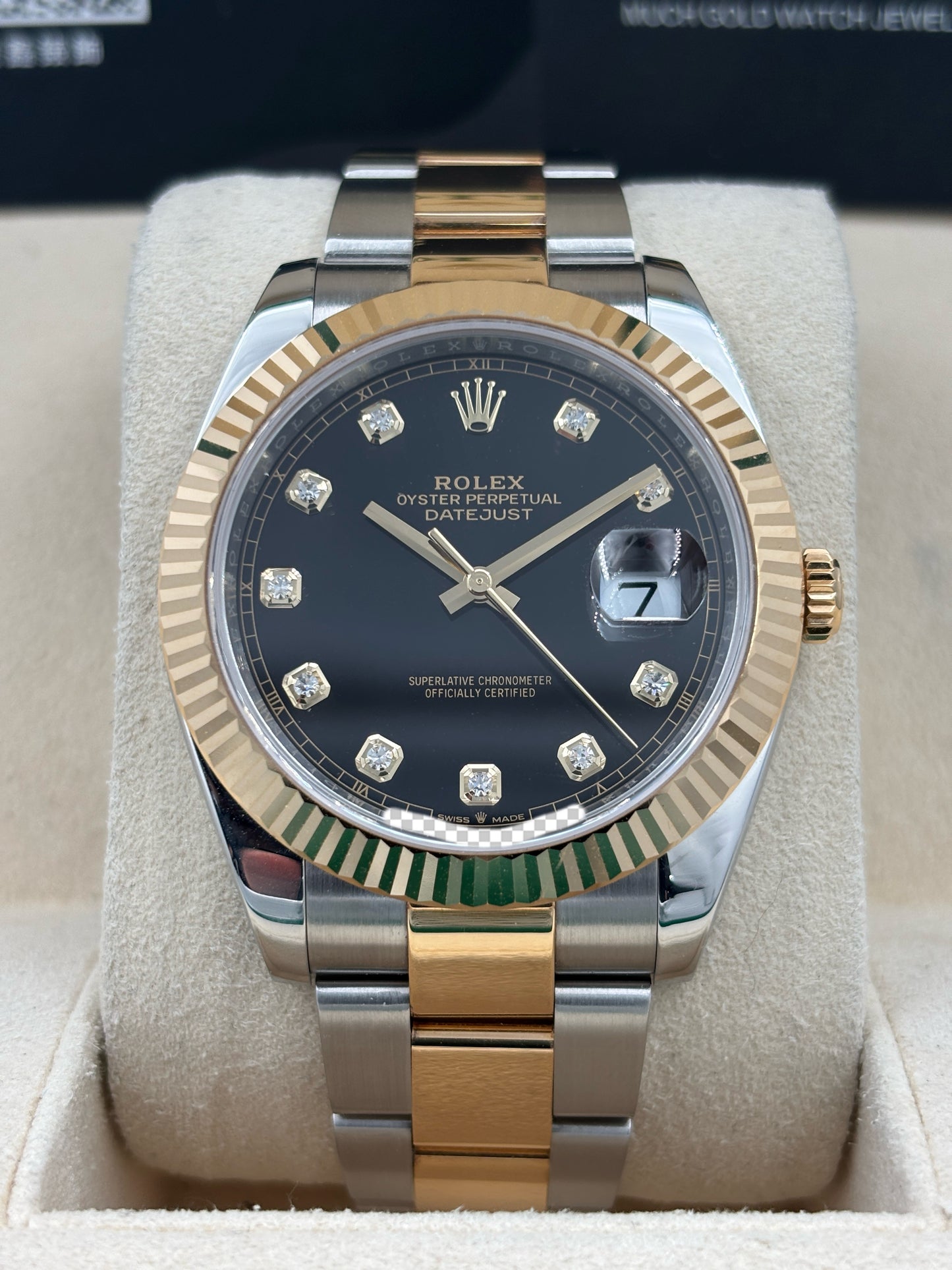 二手 USED  ROLEX 勞力士 DATEJUST 126333 黑色鑽石字 2021年5月 全套 FULL SET