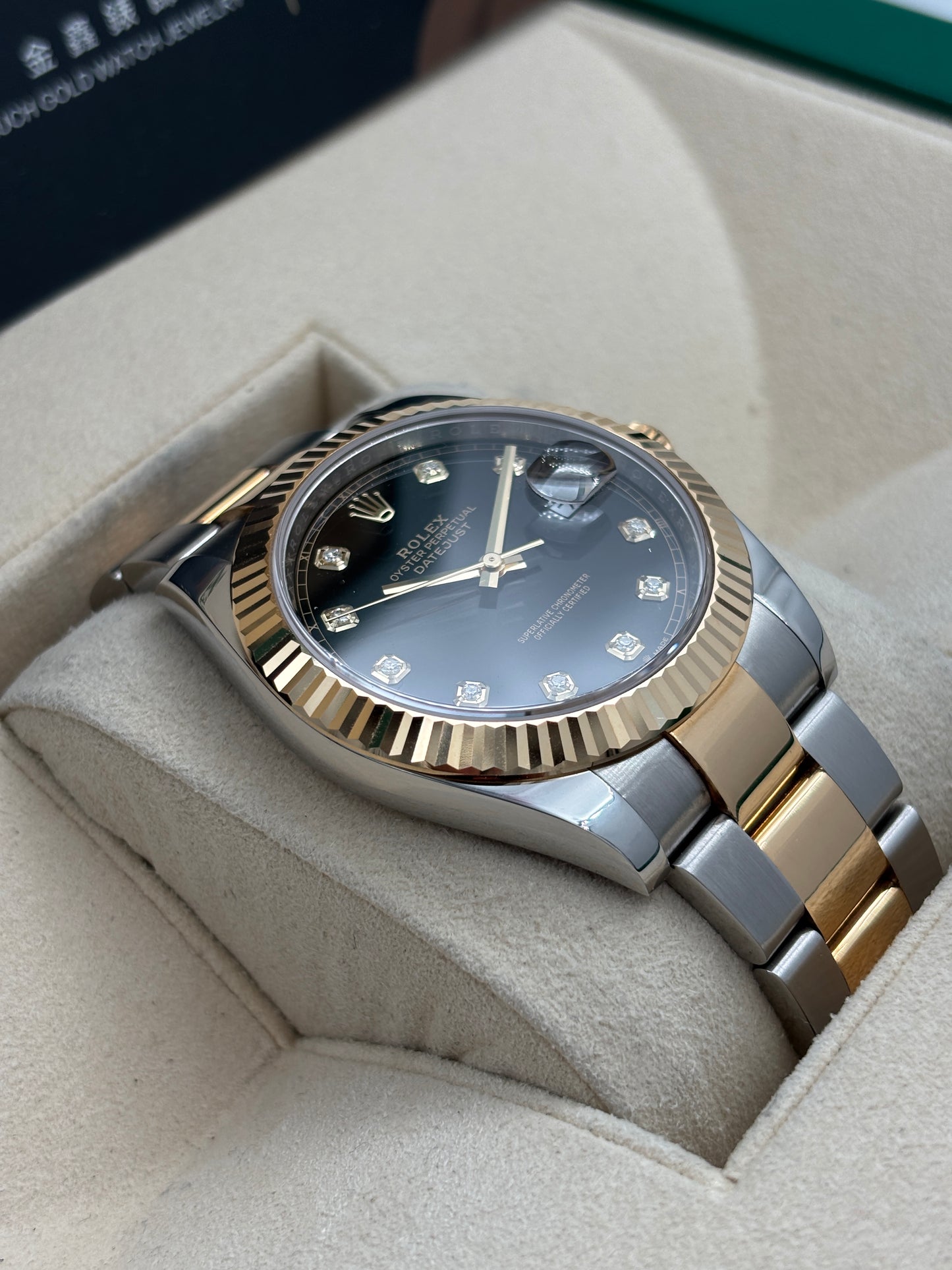 二手 USED  ROLEX 勞力士 DATEJUST 126333 黑色鑽石字 2021年5月 全套 FULL SET