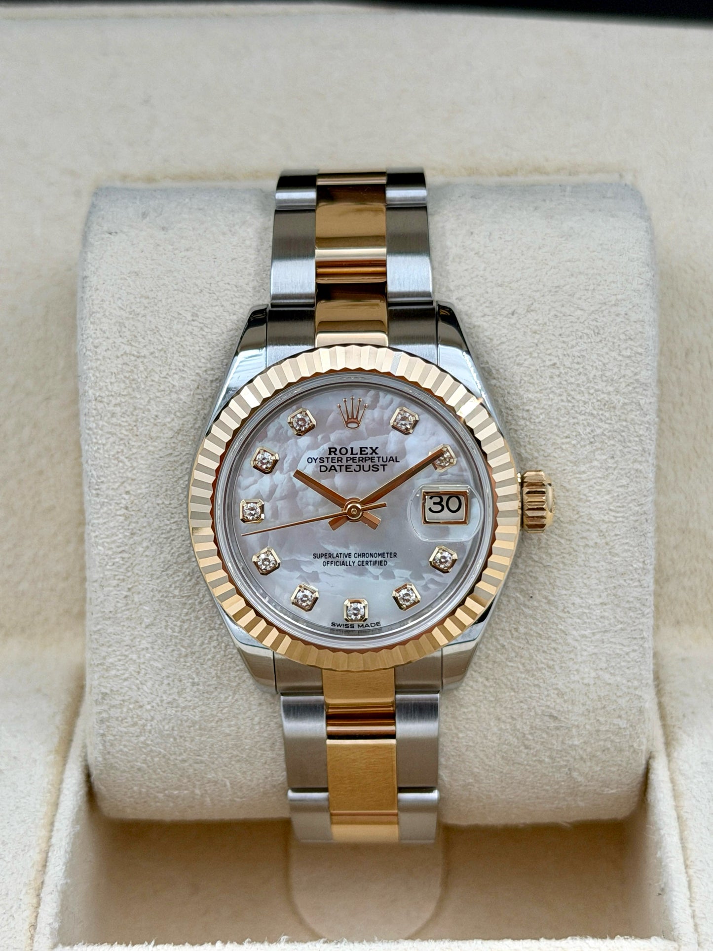 二手 USED ROLEX 勞力士 DATEJUST 279173 貝殼面鑽字 亂碼 淨錶 WATCH ONLY