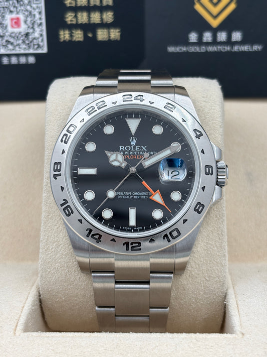 二手 USED  ROLEX 勞力士 EXPLORER II 216570 黑色 2015年5月 全套 FULL SET