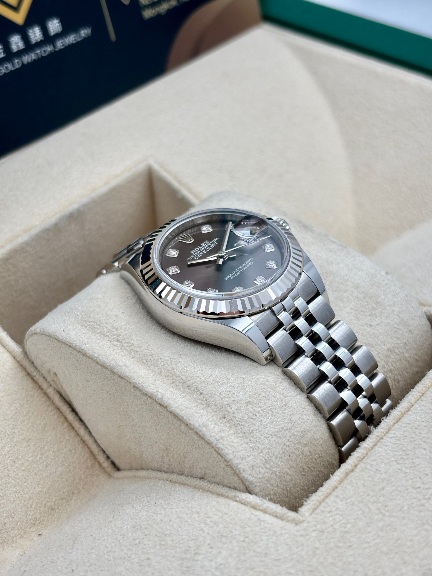 二手 USED ROLEX 勞力士 DATEJUST 279174 灰面鑽字 2021年2月 99.9%新 完美狀態 全套 FULL SET AD單