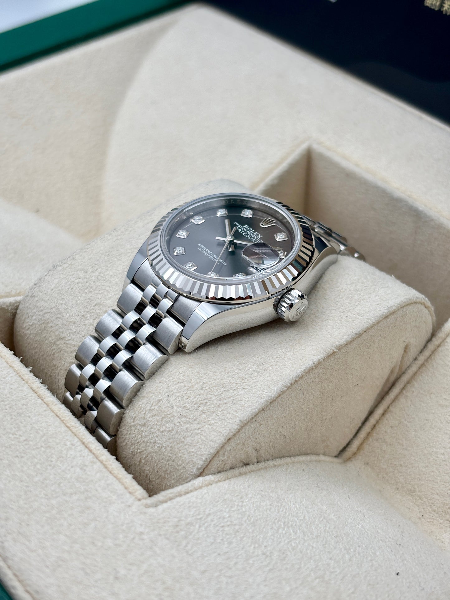 二手 USED ROLEX 勞力士 DATEJUST 279174 灰面鑽字 2021年2月 99.9%新 完美狀態 全套 FULL SET AD單