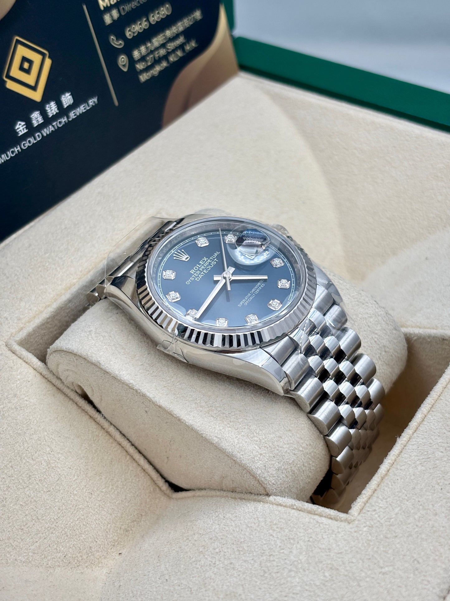 二手 USED ROLEX 勞力士 DATEJUST 126234 藍面鑽字 2021年2月 99.9%新 完美狀態 全套 FULL SET AD單