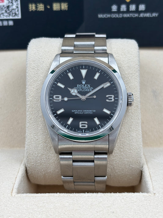二手 USED  ROLEX 勞力士 EXPLORER 14270 黑色 約1996年 淨錶 WATCH ONLY