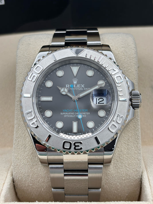 二手 USED  ROLEX 勞力士 YACHT-MASTER 116622 灰色 2017年6月 全套 FULL SET