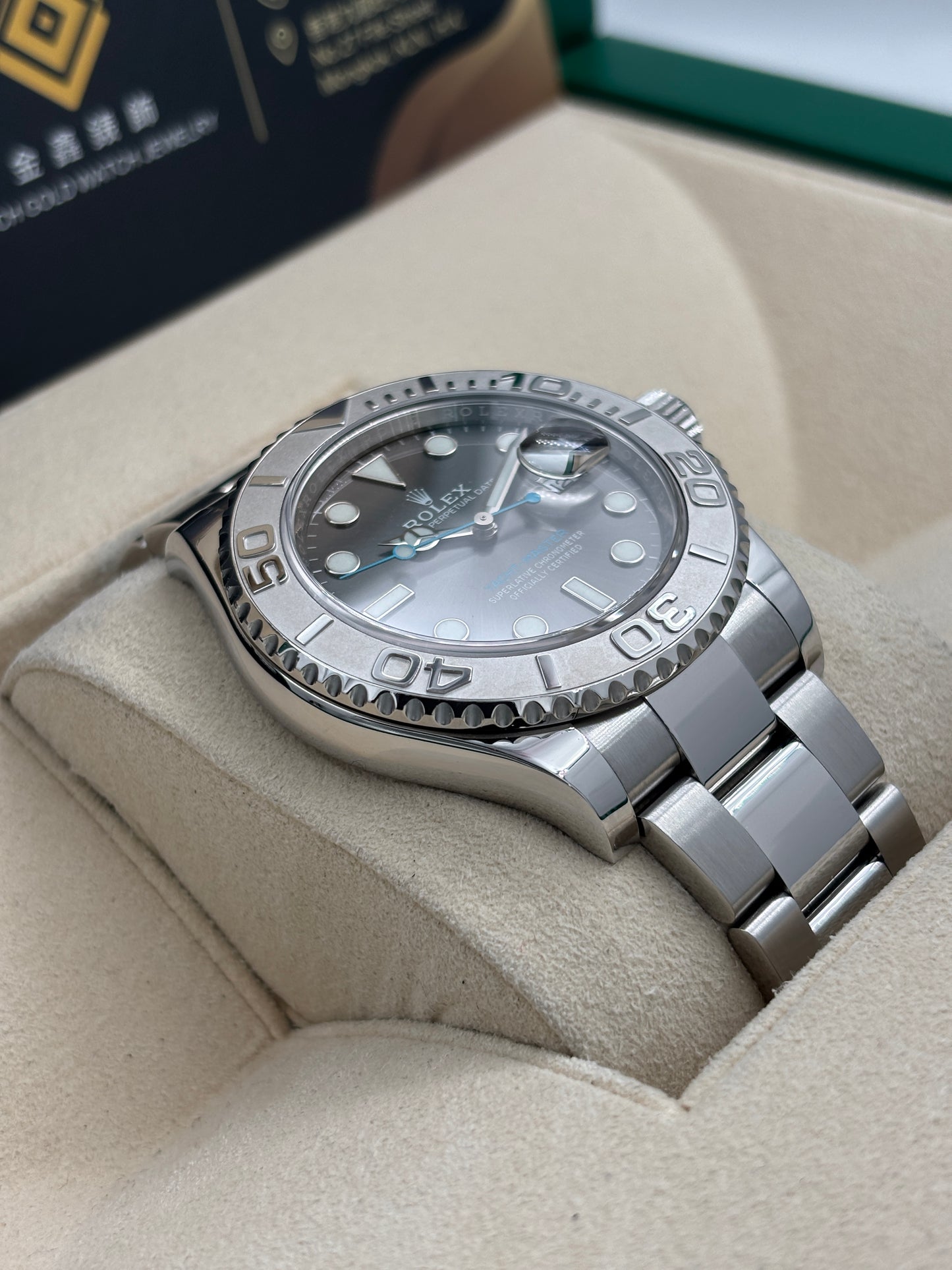二手 USED  ROLEX 勞力士 YACHT-MASTER 116622 灰色 2017年6月 全套 FULL SET