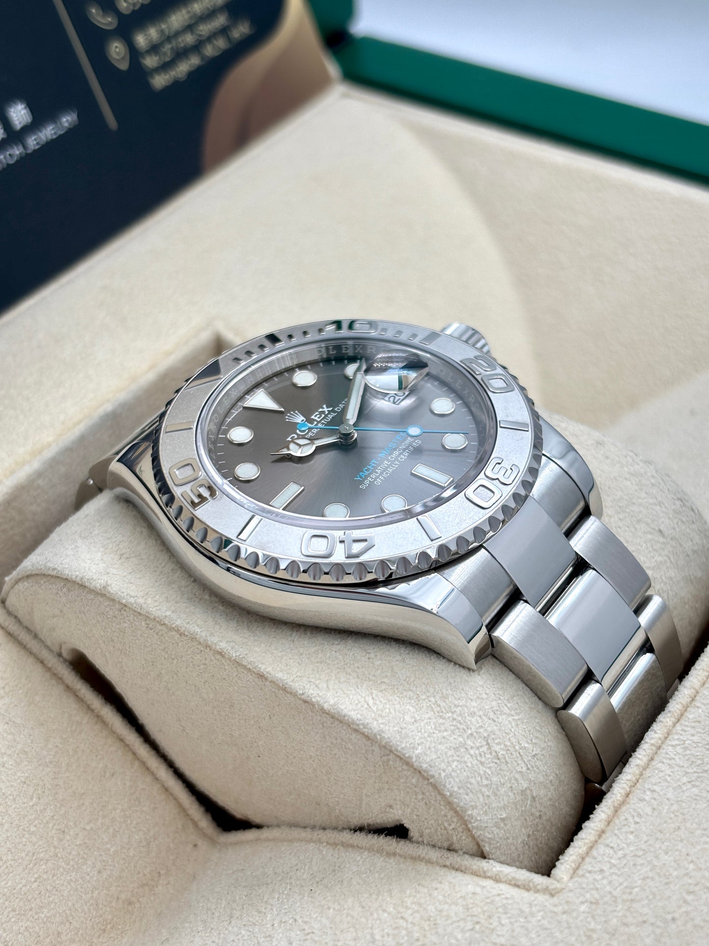 二手 USED ROLEX 勞力士 Yacht-Master 126622 灰色 2021年10月全套 FULL SET