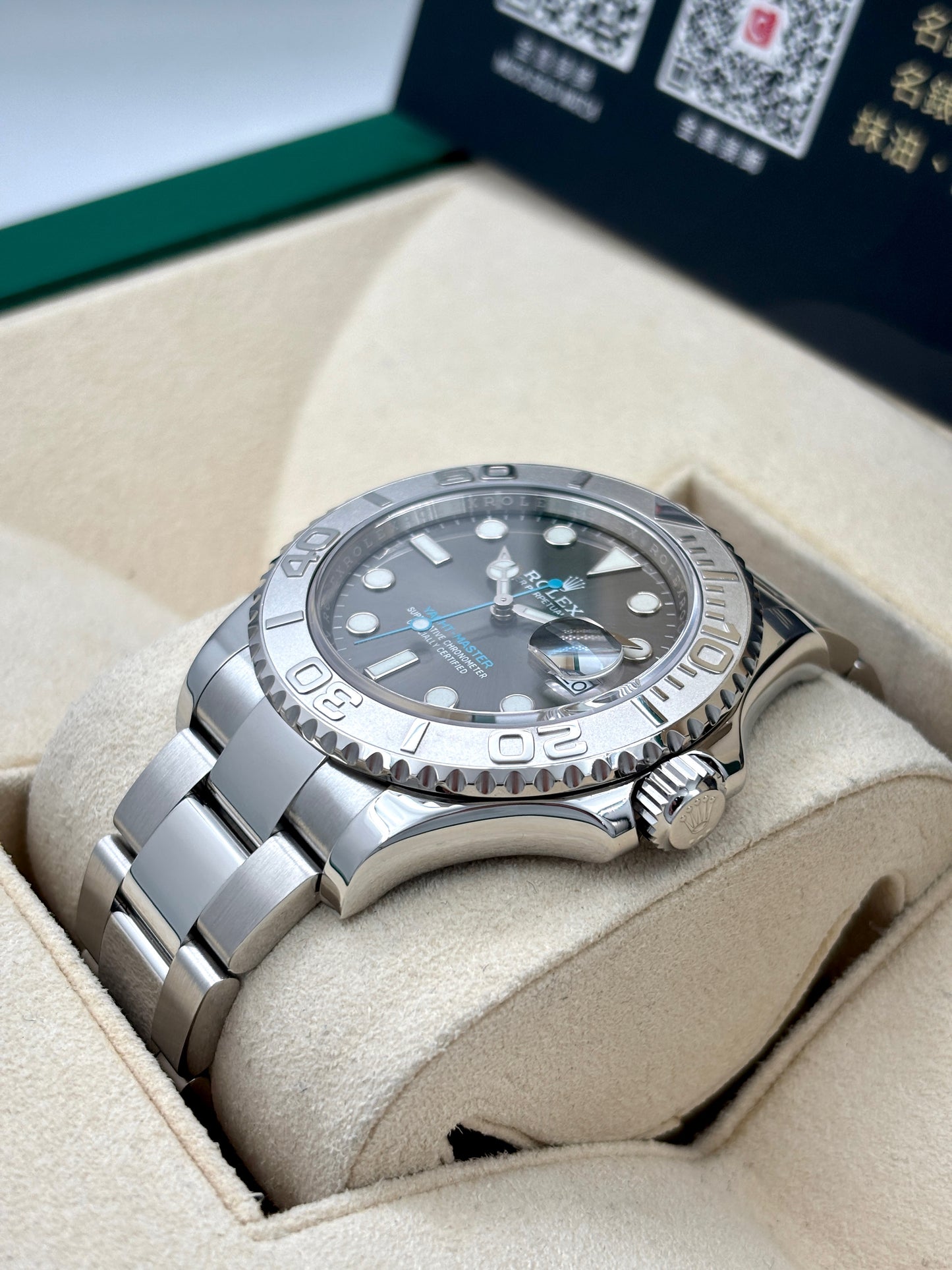 二手 USED ROLEX 勞力士 Yacht-Master 126622 灰色 2021年10月全套 FULL SET