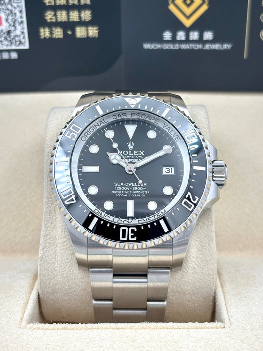 二手 USED ROLEX 勞力士 DEEPSEA 136660 黑色 未打磨 99.9%新 2023年5月全套 FULL SET