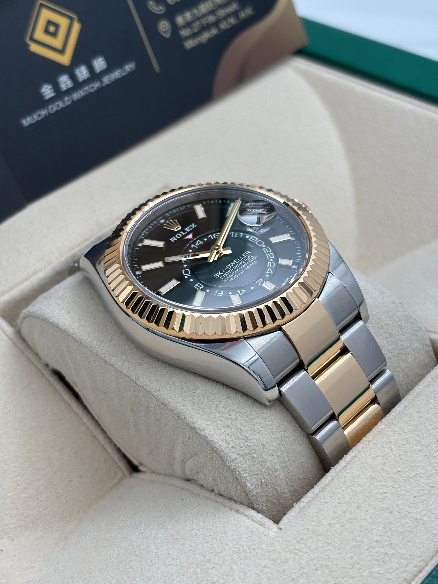 二手 USED  ROLEX 勞力士 SKY-DWELLER 326933 黑色 2019年12月 全套 FULL SET
