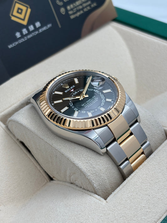 二手 USED  ROLEX 勞力士 SKY-DWELLER 326933 黑色 2019年12月 全套 FULL SET
