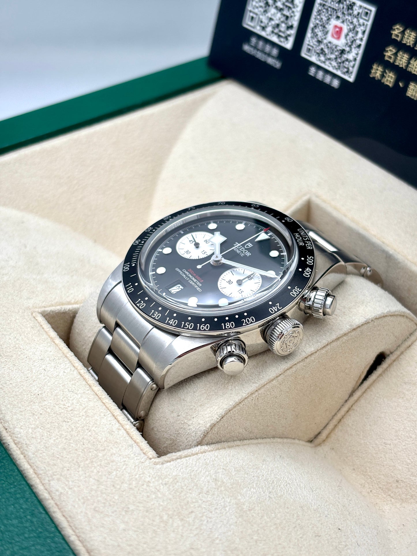 二手 USED TUDOR 帝舵 BLACK BAY CHRONOGRAPH 79360N 黑面 2021年8月 全套 FULL SET