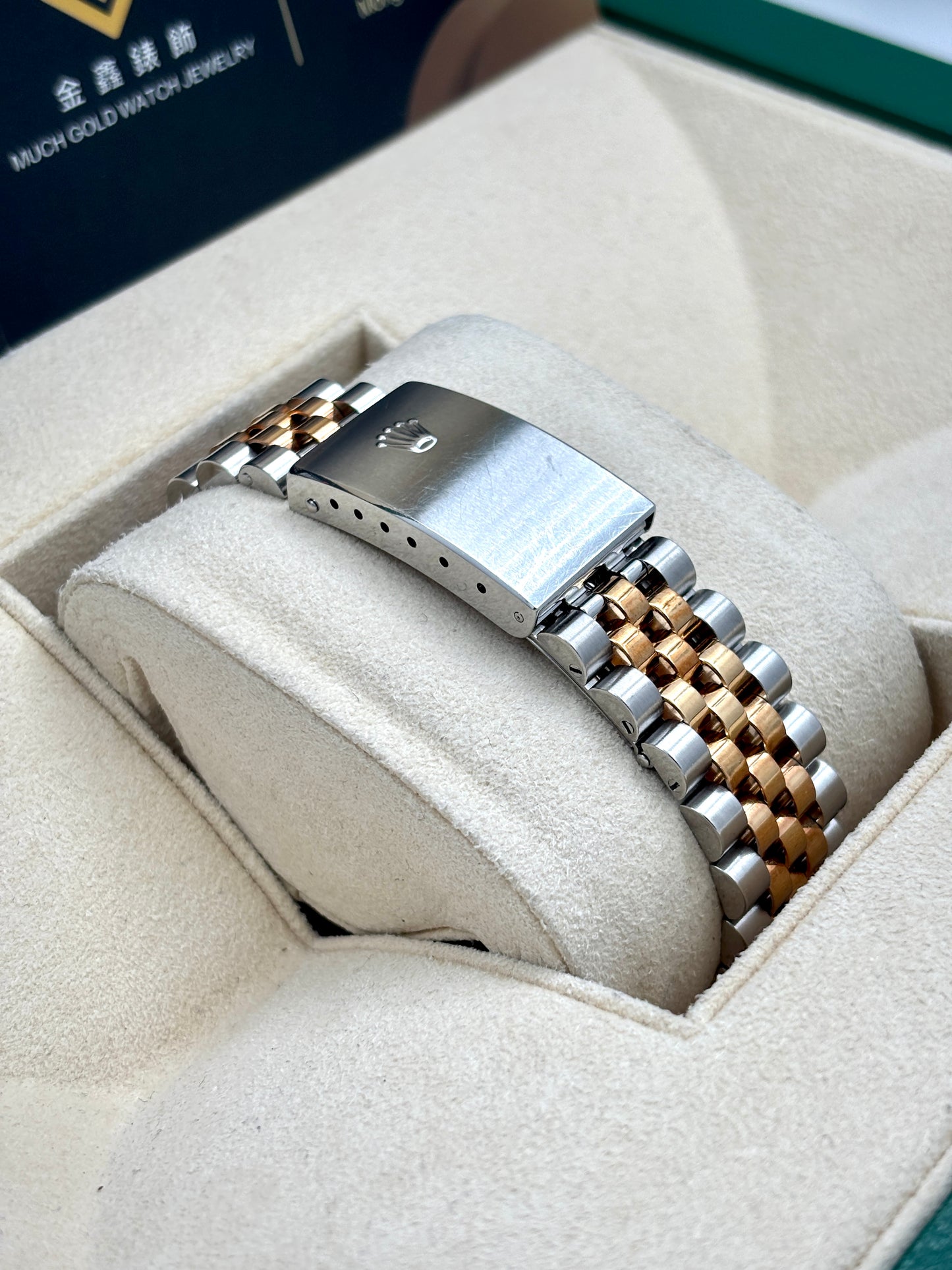 二手 USED ROLEX 勞力士 DATEJUST 16233 香檳金面 2004年9月 未打磨 直帶 保養證