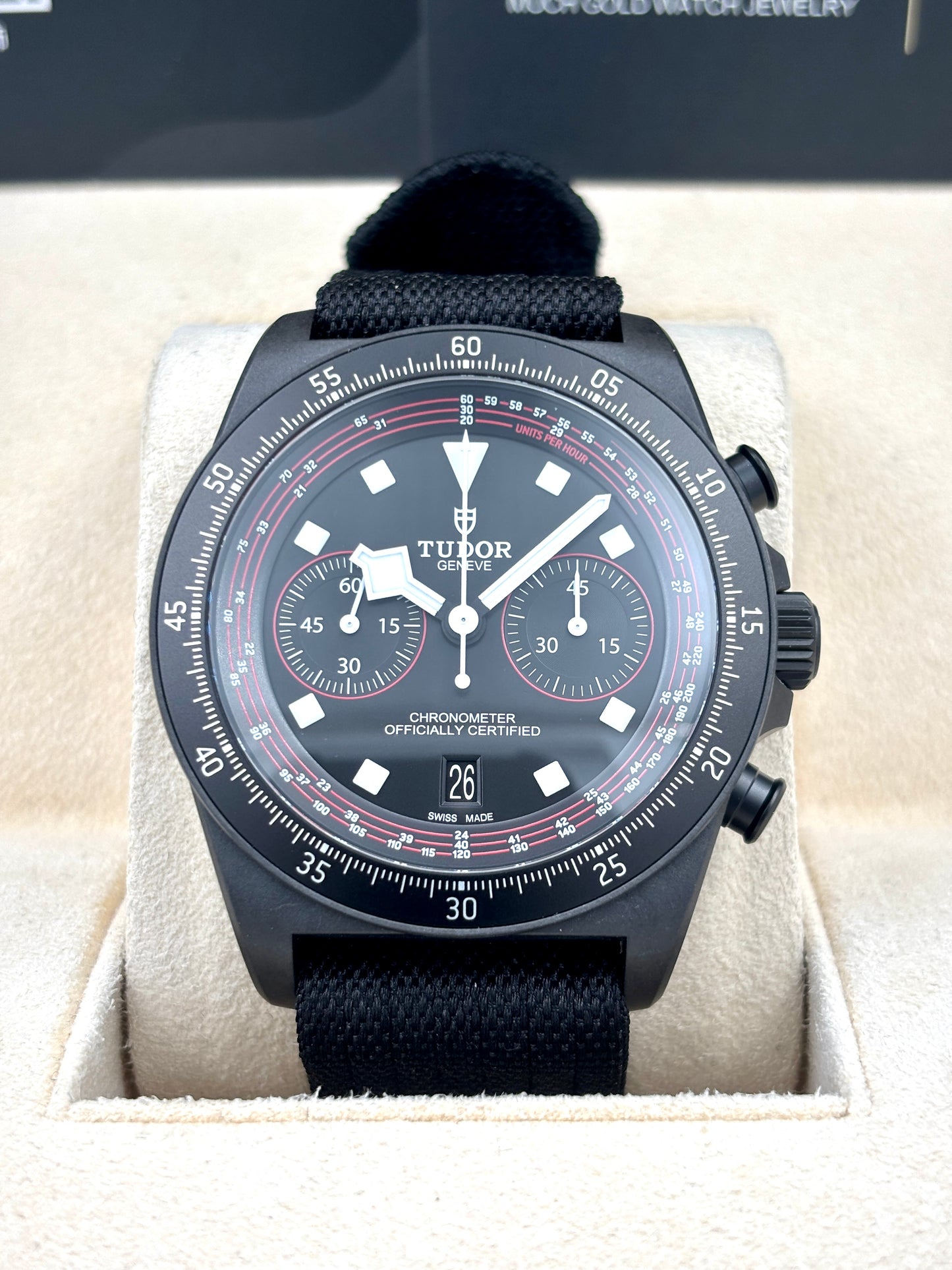 二手 USED TUDOR 帝舵 Pelagos FXD Chrono 25827KN 黑面 2025年12月 碳纎維 全套 FULL SET