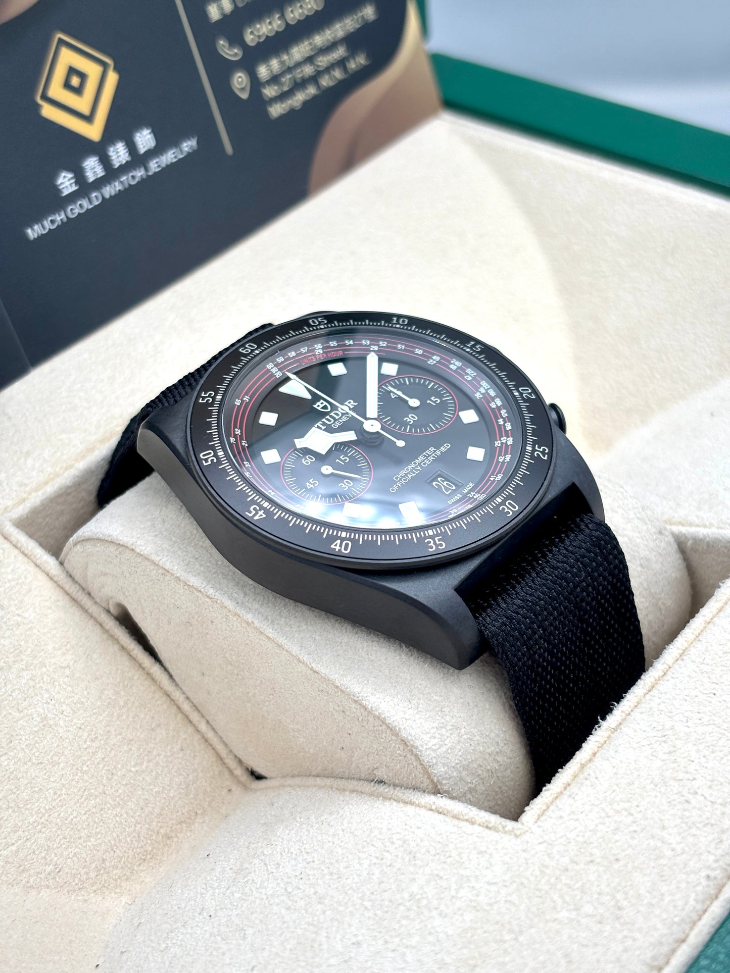 二手 USED TUDOR 帝舵 Pelagos FXD Chrono 25827KN 黑面 2025年12月 碳纎維 全套 FULL SET