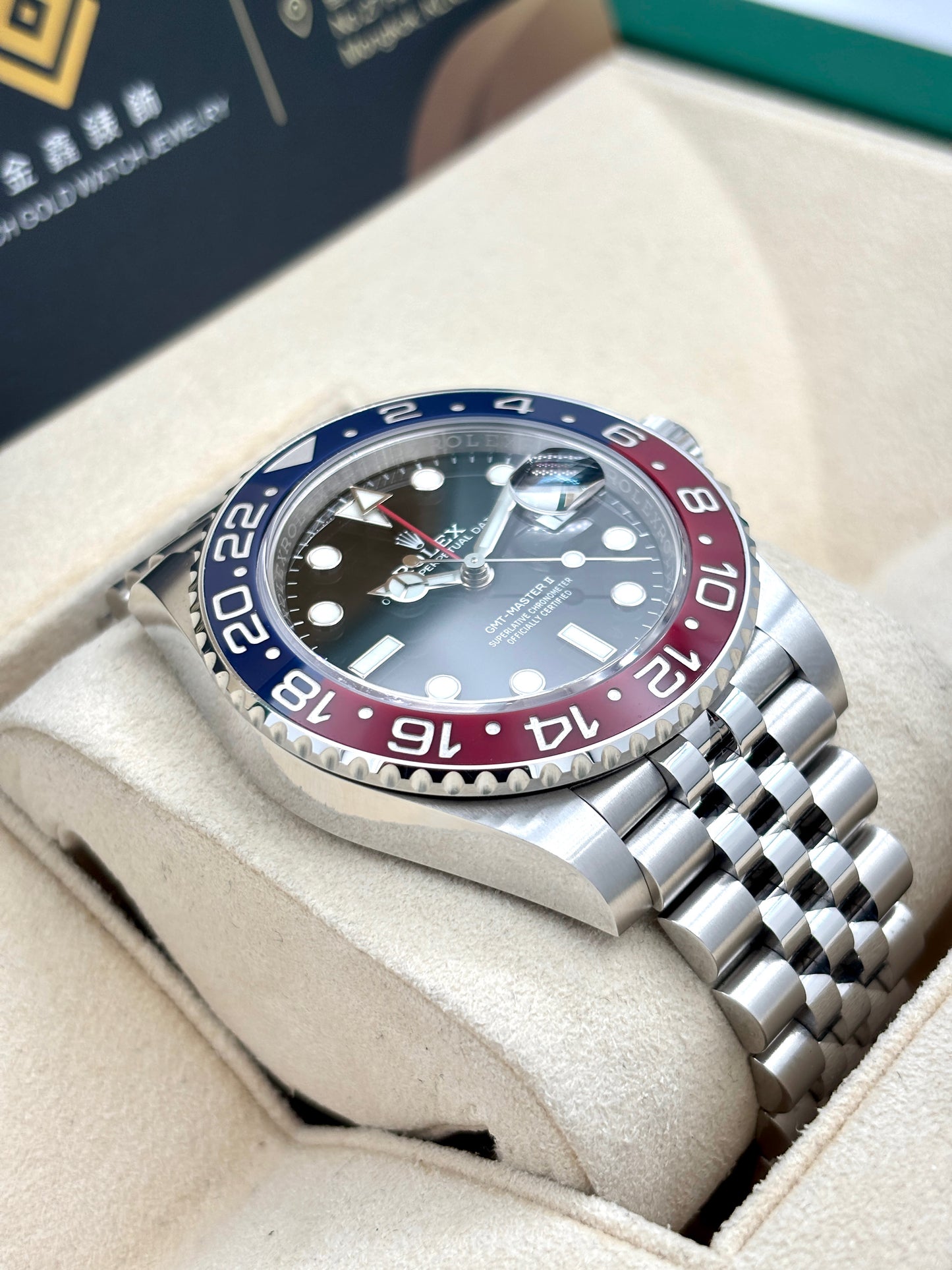 [SOLD OUT]二手 USED  ROLEX 勞力士 GMT-MASTER II 126710BLRO 黑面 2020年9月 未打磨 齊格 全套 FULL SET