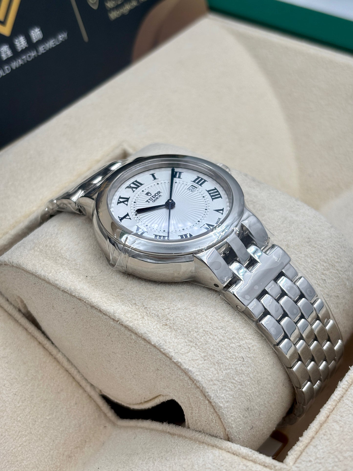 全新 NEW TUDOR 帝舵 CLAIR DE ROSE M35500 白色 羅馬數字 2026年1月 全套 FULL SET