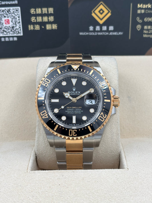 二手 USED  ROLEX 勞力士 SEA-DWELLER 126603 黑色 2023年7月 未打磨 已貼膜 全套 FULL SET