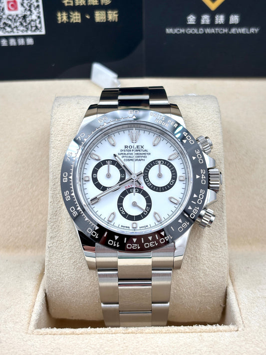 [SOLD OUT]二手 USED  ROLEX 勞力士 DAYTONA 116500LN 白色 齊格 2021年11月 全套 FULL SET