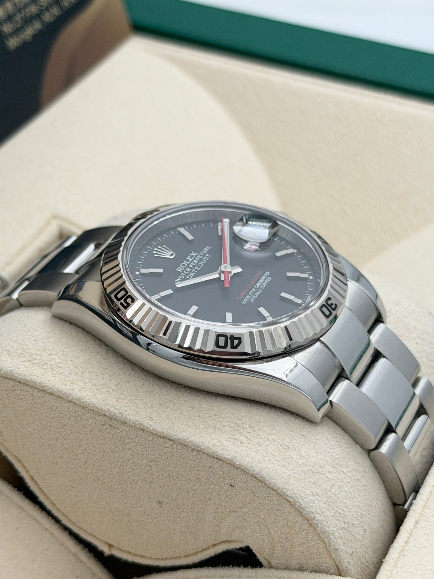 二手 USED  ROLEX 勞力士 DATEJUST 116264 黑色 2012年10月 全套 FULL SET
