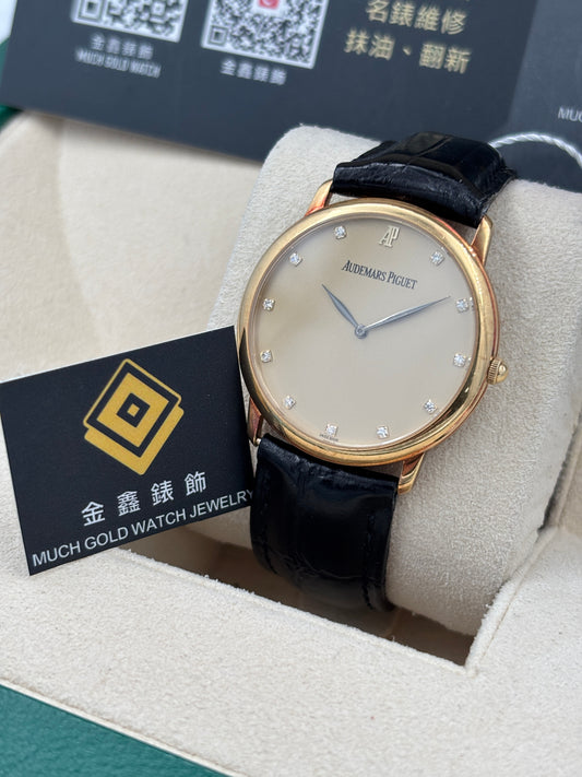 二手 USED  AUDEMARS PIGUET 愛彼 JULES AUDEMARS 14894BA 金色鑽石字 淨錶 WATCH ONLY