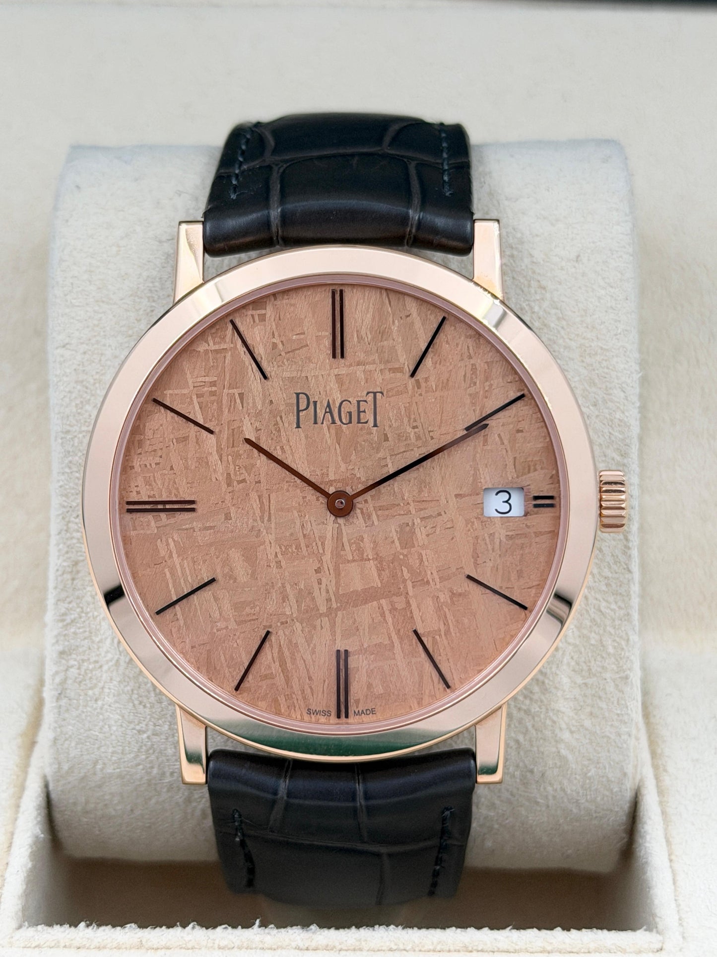 [SOLD OUT]二手 USED PIAGET 伯爵 ALTIPLANO G0A44050 隕石面 限量版 18k玫瑰金 2024年 全套 FULL SET