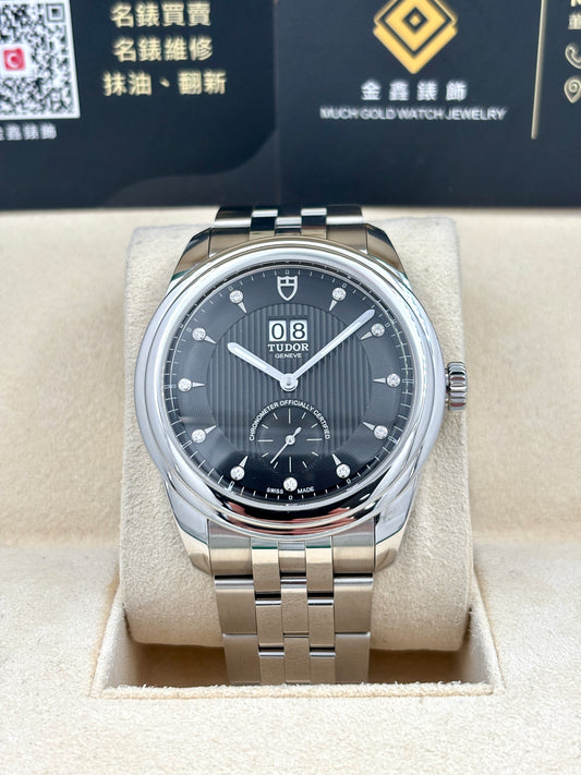 全新 NEW  TUDOR 帝舵 GLAMOUR 57100 黑色鑽石字 透底 2025年3月 全套 FULL SET AD單