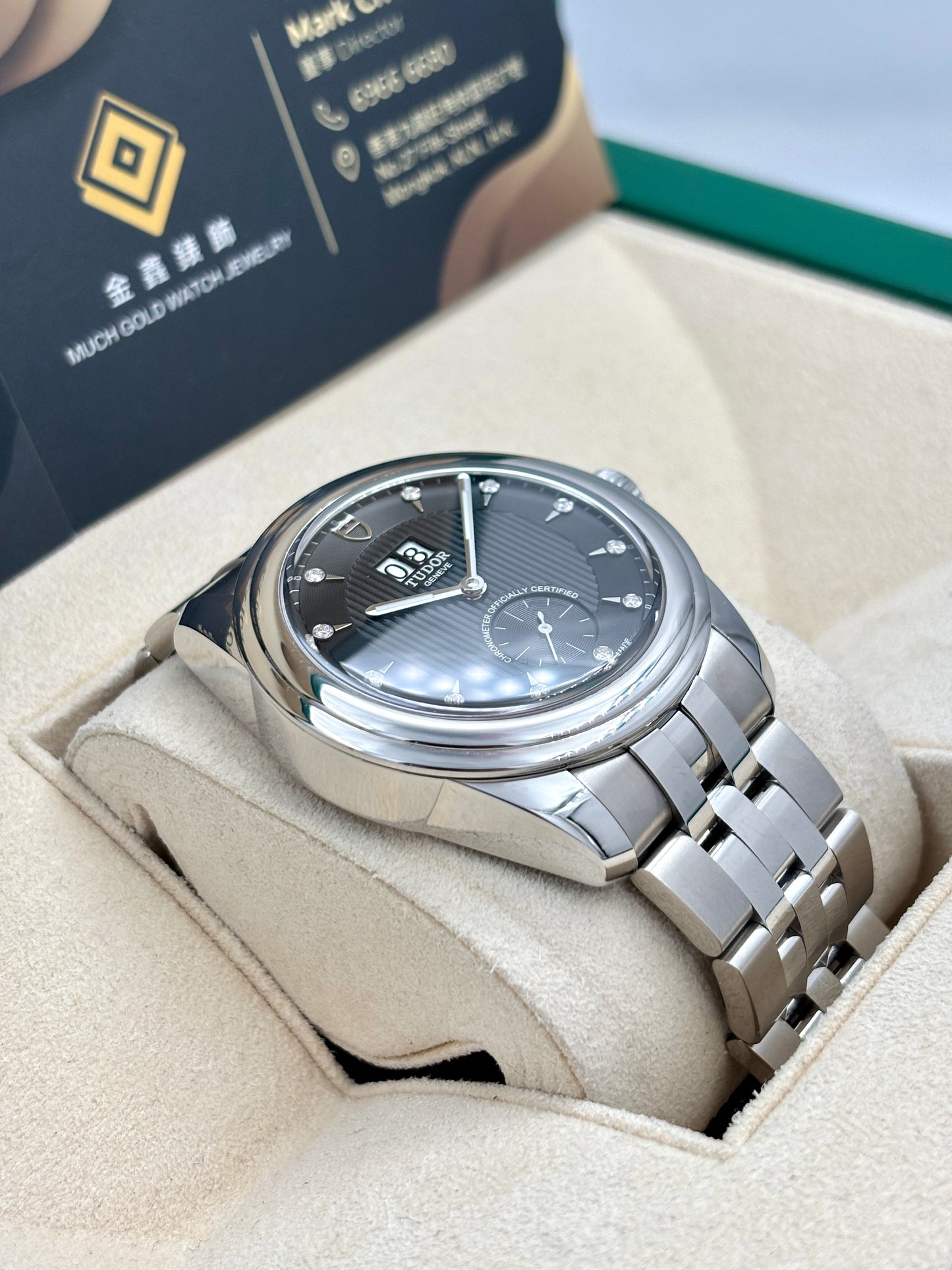 全新 NEW  TUDOR 帝舵 GLAMOUR 57100 黑色鑽石字 透底 2025年3月 全套 FULL SET AD單