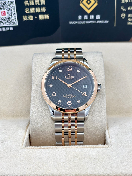 全新 NEW TUDOR 帝舵 GLAMOUR DATE M91451 黑色鑽石字 2025年8月 全套 FULL SET
