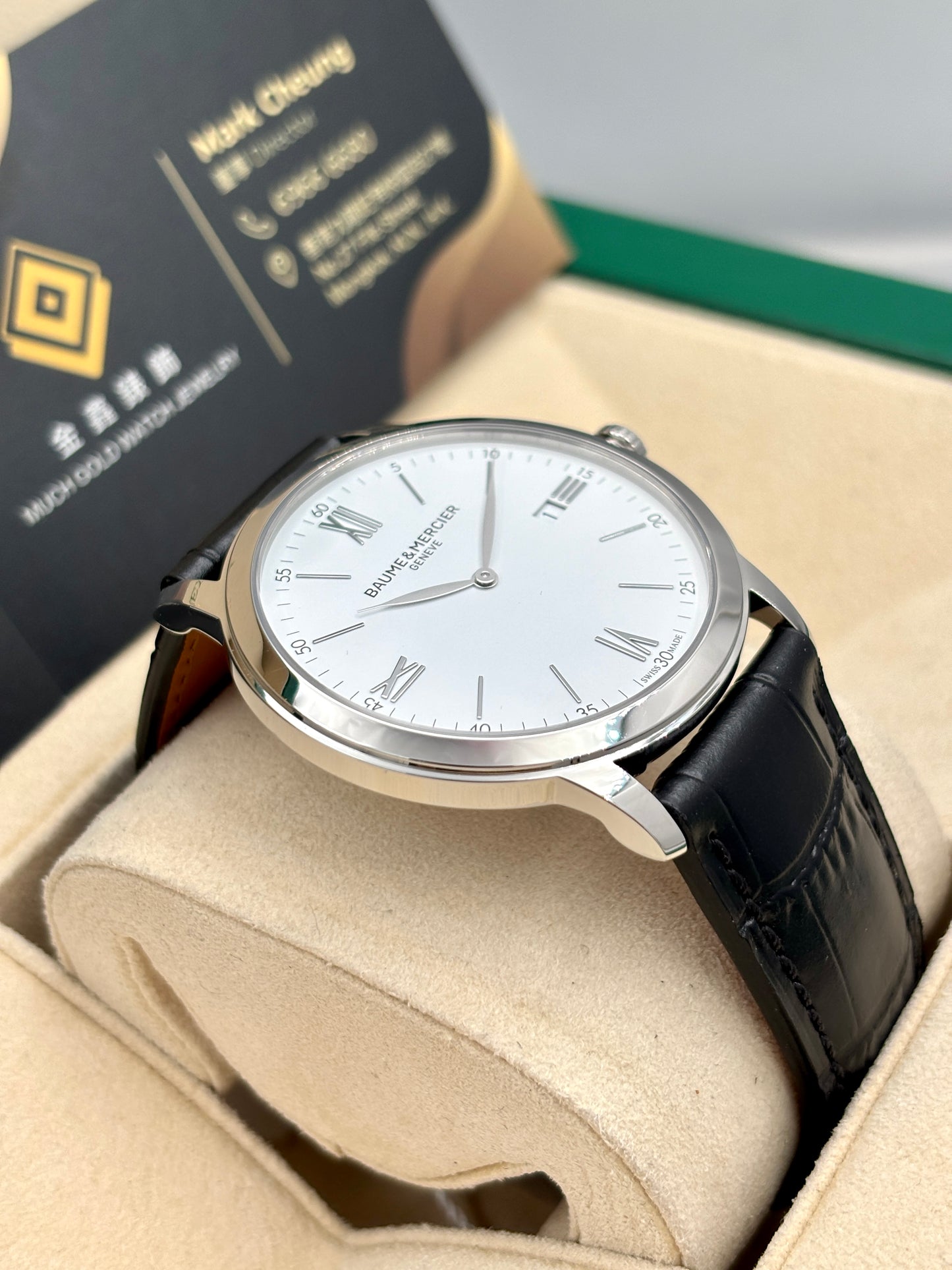 全新 NEW  BAUME&MERCIER 名士錶 CALSSIMA 10414 M0A10414 白色 2025年7月 全套 FULL SET